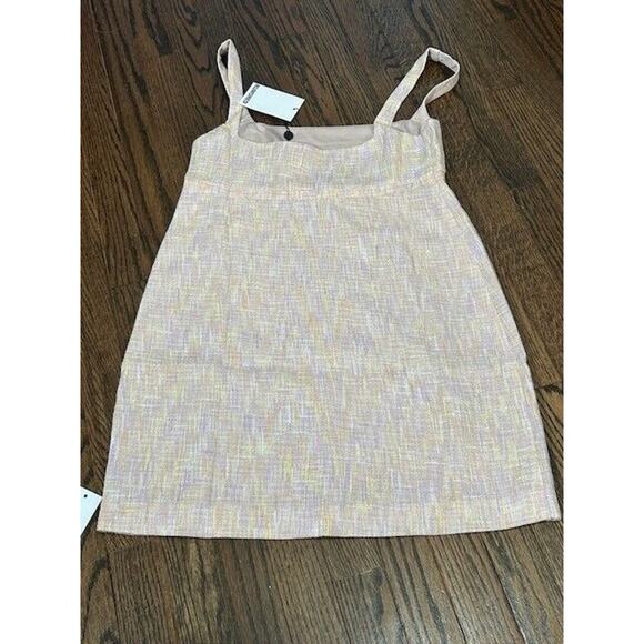 Rumored Womens Summer Heights Mini Dress Tweed Square Neck Sherbet Size 8 NWT - Picture 3 of 11